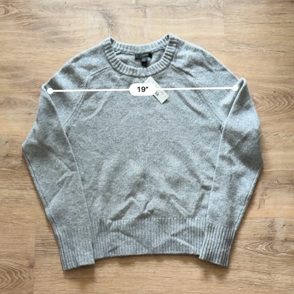 J. Crew Light Gray Crewneck Sweater